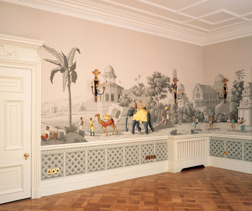 Englische Tapete handgemalt auf Papier de Gournay ine Berlin und online kaufen